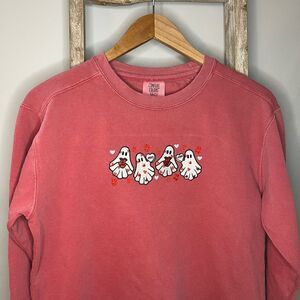 Valentine Ghost Embroidered Sweatshirt